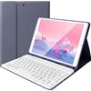 Lively Life Tastiera Bluetooth per iPad 10.2 9a Gen 2021/8a Gen 2020/7a Gen 2019, iPad Air 3 2019, iPad Pro 10.5 2017, con Custodia Protettiva, Rimovibile - Layout Italiano QWERTY - Viola