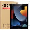 Gerutek 2-Pezzi Pellicola Protettiva per iPad 10.2 2021/2020/2019 (9a/8a/7a), Vetro Temperato per iPad 9th/8th/7th Generatione 10.2 [Ultra Trasparente] [Anti-graffio] [Durezza 9H]