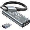 Newhope Scheda di acquisizione video 4K HDMI, scheda di acquisizione di giochi USB-C Adattatore di acquisizione 1080P per streaming, insegnamento, videoconferenza o trasmissione dal viv