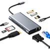 GEEKHAVE HUB USB C, Docking Station, Adattatore USB C 10 in 1 con 4K-HDMI, VGA, Tipo C PD, Porta USB 3.0, Porta USB-C, RJ45 Ethernet, SD/TF, Compatibile con MacBook Pro/Air, altro Tipo C Geräte