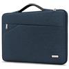 TECOOL 13,3 Pollici Custodia Compatibile con MacBook Air 13 M1 13,6 M2 M3 M4 2025-2010, MacBook Pro 13/14, 13,3 Acer HP Dell Notebook Custodia PC Protettiva Surface Laptop Borsa, Blu Denim