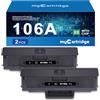 MYCARTRIDGE Toner hp 106A Sostituzione per toner 106A per toner hp laser mfp 137fnw Compatibili per HP Laser 107a 107w 107r per MFP 137fnw 137fwg 135w 135a 135r 135wg (2 Nero, con Chip)