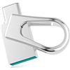 RAOYI Chiavetta USB C 128GB, RAOYI Pendrive USB 3.0 OTG Dual Penna Metallo Pennetta Impermeabile Argento