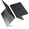 BlueSwan Custodia Macbook Air 13 Pollici M1 2020-2018 Anti-Crepe | Finitura Sofisticata Cover Rigida Mac Air 13,3A2337 A2179 A1932, TPU Anti-Collisione, Nero Opaco