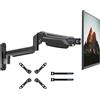 BONTEC Supporto Monitor Muro per 13-42 Pollici, Braccio Monitor Muro Singolo per schermi LED/LCD con Molla a Gas Ergonomico Regolabile in Altezza, Rotazione e Inclinabile,VESA 200x200 mm, Fino a 9kg