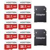 KOOTION 10 Pezzi Scheda Micro SD 16GB Classe 10 Memoria Micro SD 16 Giga MicroSDHC 16G Memory SD Card(A1 e U1) TF Card Alta Velocità Fino a 100 MB/s, per Telefono, Videocamera, Switch, Gopro, Tablet