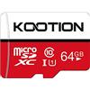 KOOTION 64GB Scheda di Memoria Micro SD Classe 10 U1 A1 4K UHS-I MicroSDXC 64 Giga Memory Card TF Card Alta Velocità Fino a 100MB/s, per Telefono, Videocamera, Gopro