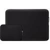 RAINYEAR make life easier RAINYEAR Manicotto del computer portatile per MacBook Air 13 pollici M5 M4 M3 M2 M1 A3449 A3240 A3113 A2681 A2338 A2337, 13,3 e 14 Pollici Macbook Pro Custodia Accessori Borsa, Nero