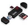 Gibot Lettore di Schede,3.0 USB Adattatore Micro SD di Tipo C Lettore SD Card per SDXC,MMC,Micro SD,Micro SDHC per Android,Macbook e PC Portatili