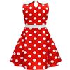 Lito Angels Vestito Costume Topo con Cerchietto per Ragazza Taglia 5-6 anni, B - Pois Rossi