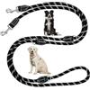 Bebochoi Guinzaglio per Cani di Grossa Taglia 3 Metri Regolabile Rotondo e Resistente ai Morsi Con 2 Moschettoni Riflettente Freestyle per Night Time Walking