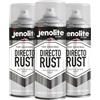 JENOLITE Directorust vernice spray lucida metallizzata | ARGENTO | Vernice multisuperficie | Primer, fondo e finitura all-in-one | 3 x 400 ml