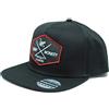 Surf Monkey DRESSED IN MUSIC PLAY WITH ME Cappellino Uomo con Visiera - Berretto da Baseball - Regolatore Stile retrò Snapback - Taglia Unica - Adesivo Originale per Visiera - Surf Monkey® (Nero)
