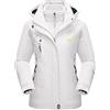 TACVASEN Giacche 3 in 1 Donna Giacca in Pile Impermeabile Inverno Abbigliamento Sportivo da Snowboard per Sci all'Aperto, Blu