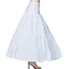 BEAUTELICATE Sottogonna Sposa Donna Sotto Gonna Cerchio Crinolina di Abito da Sposa Vintage per Halloween Cerimonia Abito da Sera Addio al Celibato Partito Festival Bianco - 2 Cerchi, 44-46
