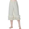 BEAUTELICATE Cotone Sottovesti a Pantalone Vittoriano Donne Mutande Sottoveste Bloomers Pants (Beige, XXL)