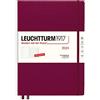 LEUCHTTURM1917 367691 - Agenda settimanale e taccuino Master (A4+) 2024, con quaderno extra per indirizzi e anniversari, Port Red, tedesco, 12 mesi