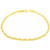 Monde Petit - Bracciale Donna Oro Giallo 18K Occhio di Pavone Brillante 19 cm - Scatola Regalo - Certificato di garanzia
