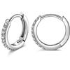 NINAMISS Orecchini Donna Argento 925, Orecchini Cerchio 10mm, Orecchini Uomo Cerchio, Orecchino Cartilagine, Idee Regalo Donna Compleanno, Regalo per la Festa Della Mamma, con Scatola di Gioielli