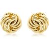 Carissima Orecchini a lobo mini rosa da donna in oro giallo 9 ct
