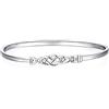 JewelryPalace Aperto con Nodo Celtico Bracciale in Argento Sterling 925