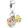 MariaFonte Charm Pendente Adatto per Tutte Marche Pendente Ferro Cavallo Quadrifoglio Coccinella Compleanno Anniversario Ciondoli Originale Bead Argento 925 Mamma Portafortuna Cuore Natale