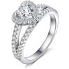 jiamiaoi Anello Donna Anelli Donna Argento 925, Anelli Fidanzamento Promise Ring Engagement Ring 7