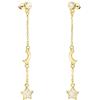 SOFIA MILANI - Orecchini da Donna in Argento 925 - Placcati in Oro e con Pietra Zircone - Orecchini Pendenti Stelle e Luna - 21103
