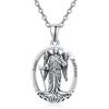 ZIPPICE Collana Saint Raphael, Collana in argento sterling 925, Collana con ciondolo Arcangelo Collana con amuleto Regalo per uomo Donna