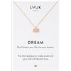 LUUK LIFESTYLE Collana con Elefante portafortuna Ciondolo in Acciaio Inossidabile e carta Dream, Gioielli Donna, Viaggio, Amicizia, Amore, Regali per Lei, Moglie, Madre, Nipotina, Oro rosa (50cm c.)