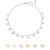 inSCINTILLE Collana con Stelle e Cuori Pendenti Donna in Acciaio Inossidabile con Chiusura Regolabile, Collana Stelline multifilo ad 1/2/3 Fili con Confezione Regalo (Cuore 1 Filo - Argento)