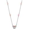 Disney Collana Bambine con Minnie Mouse in Argento e Zirconi Bianchi, Gioielli