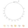 inSCINTILLE Collana con Stelle e Cuori Pendenti Donna in Acciaio Inossidabile con Chiusura Regolabile, Collana Stelline multifilo ad 1/2/3 Fili con Confezione Regalo (Stelle 1 Filo - Agento)