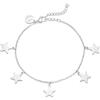 inSCINTILLE Cuori e Stelle Bracciale Donna in Acciaio Inossidabile con Ciondoli (Stelle Argento)