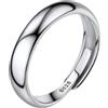 PROSILVER Anello Regolabile Donna Argento 925 Confezione Regalo Anelli Aperto Forma Luna e Stella/Foglia/Celtica/Semplice/Vintage