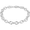 Tuscany Silver Bracciale da Donna in Argento Sterling con Catena Belcher Ovale 150 per Charm da 20 cm/8