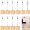 sinzau Supporto Clip Memo, 10 Pezzi Memo Clip Titolare Stand Supporto, Porta Foto con Clip, Porta Appunti/Foto Verticale Mollette, Foto Cubo, Colore Primario
