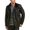 Barbour International Uomo Waxed Duke Jacket Nero XL