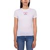 Tommy Jeans - T-Shirt Donna Essenziale Slim con Logo - Taglia S