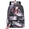 Yumenam Anime Zaino con Porta di Ricarica USB Nezuko '' Lettera Stampa Multifunzione Zaino da Viaggio Zaino per Computer Daypack Borsa da Scuola Borsa da Viaggio