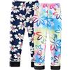 Happy Cherry Leggings Invernali Bambina Pantaloni in Pile Termici Ragazza Stretch Leggins Felpati Taglia 120/4-5 Anni-2 Pezzi-2