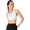 Nike DX6821-100 W NK SWSH Med SPT Bra Reggiseno Sportivo Donna White/Stone Mauve/Black Taglia L
