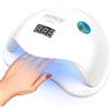 SUNUV Lampada Ssciuga Unghie UV LED, SUNUV 48W Lampada Professionale per manicure e pedicure con sensore automatico, Bianco