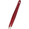 Rubis - Pinzetta per sopracciglia Swiss Cross, professionale, colore: Rosso