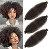 LPARMJIT Springy Treccine extension afro da 40 cm, in 8 confezioni, Kinky Marley, pre-separate, pre-gonfiate, morbide, per Butterfly Locs, extension intrecciate (61 cm, 3 confezioni, 4#)