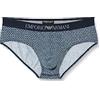 Emporio Armani Men's Classic Pattern Mix Brief Slip, Esagono, M Uomo