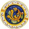 Sicilia Bedda - POSACENERE IN CERAMICA SICILIANA - Elegante complemento d'arredo per Casa e Ufficio (Maioliche Blu)