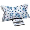 il dolce stile della tua casa set completo lenzuola cameretta per letto singolo 1 piazza puro cotone stampate fantasia (adel azzurro)