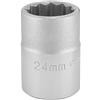 Draper t-mm/B 3/10,2 cm Square Drive 12 Point socket (24 mm), blu