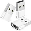 BASESAILOR Adattatore per Airpods 4,Adattatore da USB C a USB 3 Pezzi,Tipo C Femmina A Maschio Connettore Cavo per Airpods 3 2 1 Pro Max,iPhone 15 14 16 16e Pro Max,SE,Samsung Galaxy S25 Plus Ultra